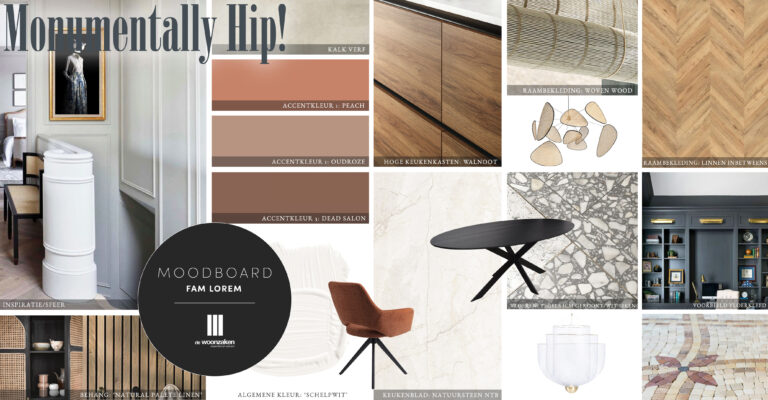 Mood- en materialenbord De Woonzaken